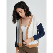 chic vintage V-neck knit cardigan, view 8 - MRSLM