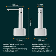 electric water bottle pump dispenser, view 8 - MRSLM