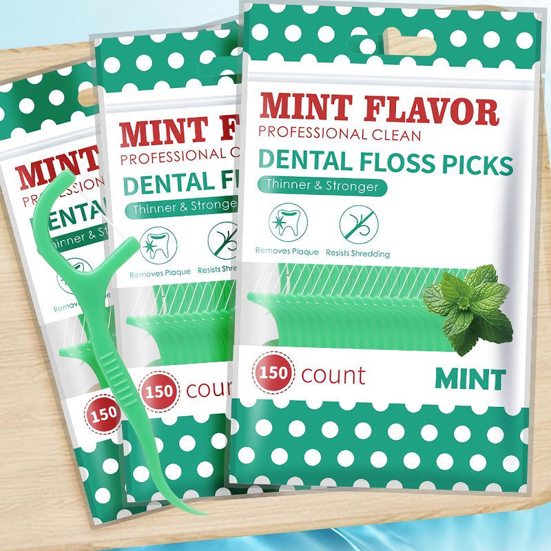 mint fresh portable dental floss sticks, view 4 - MRSLM