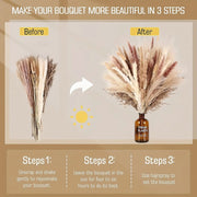 dried pampas grass bouquet, view 7 - MRSLM