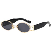 vintage oval steampunk sunglasses, view 5 - MRSLM