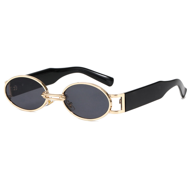 vintage oval steampunk sunglasses, view 5 - MRSLM