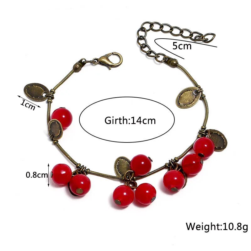 cherry coin bangle, view 7 - MRSLM