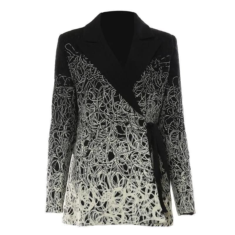 printed blazer, view 2 - MRSLM