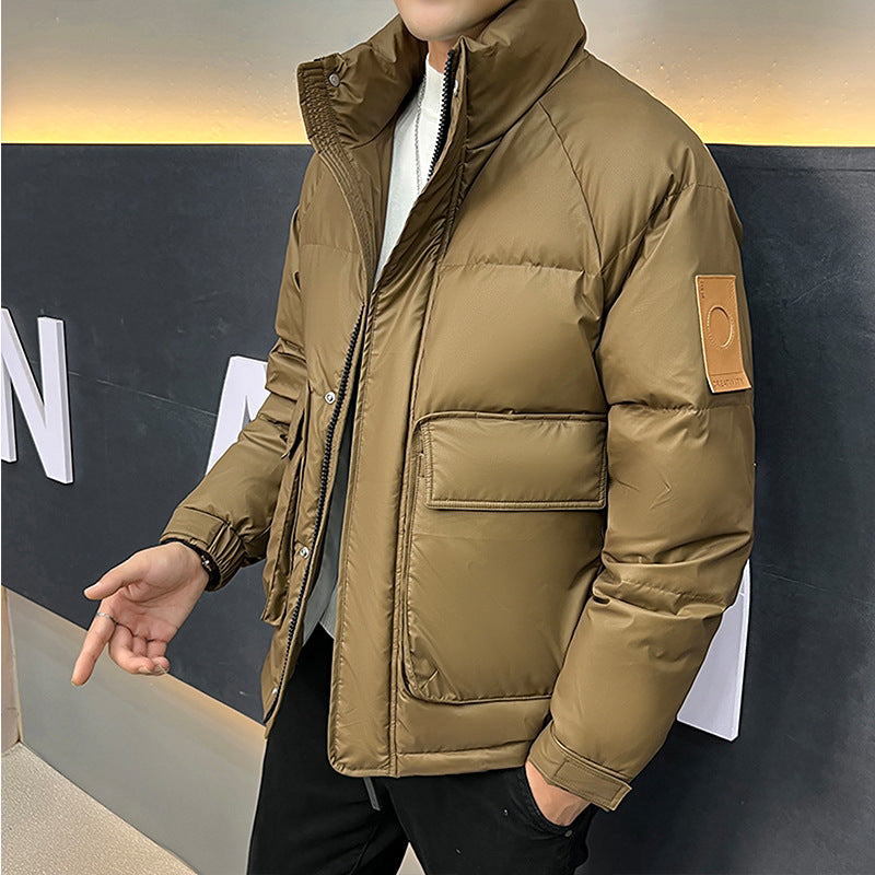 Men's stand-collar down jacket, view 5 - MRSLM