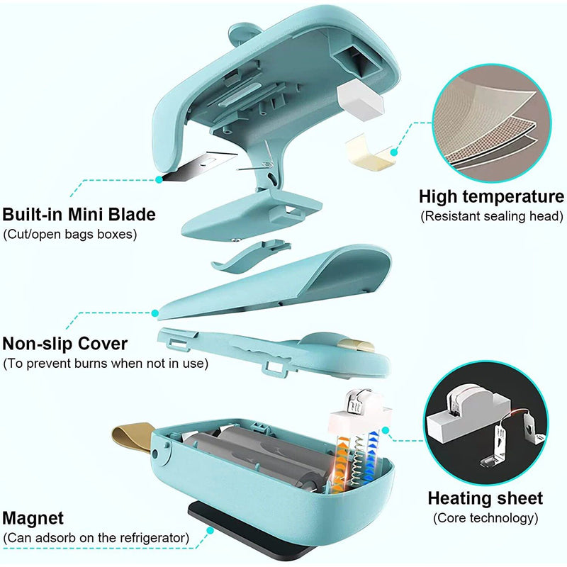 portable mini bag sealer and cutter, view 9 - MRSLM