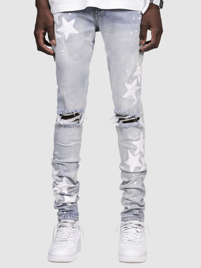 men's slim stretch jeans, view 8 - MRSLM