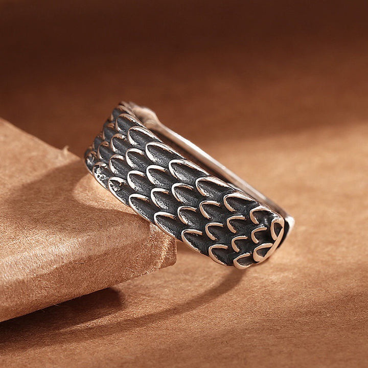 Dragon Scale Vintage Men's Ring