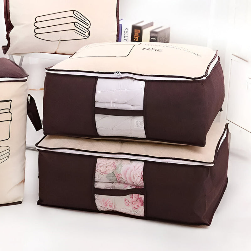 foldable under bed storage bag, view 2 - MRSLM