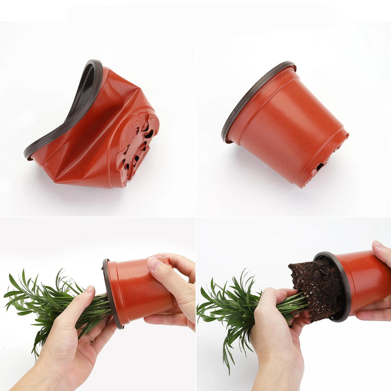 4-inch plant nursery pots with humidity domes, view 5 - MRSLM