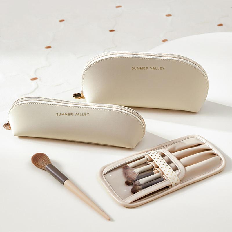pu leather makeup brush storage bag - MRSLM