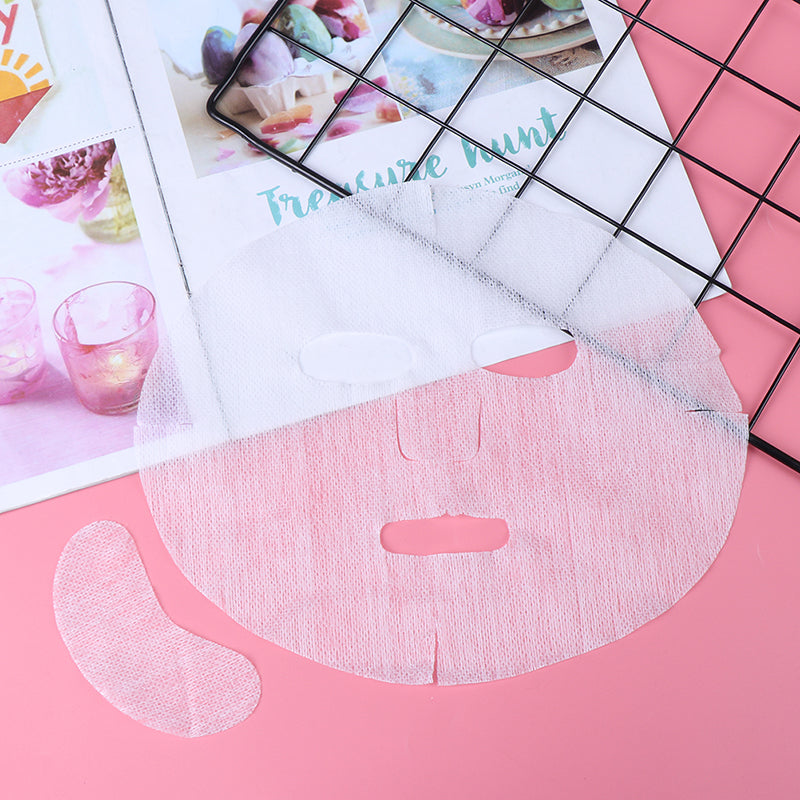 white cotton DIY facial mask sheets, view 6 - MRSLM