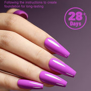 violet gel nail polish, view 4 - MRSLM