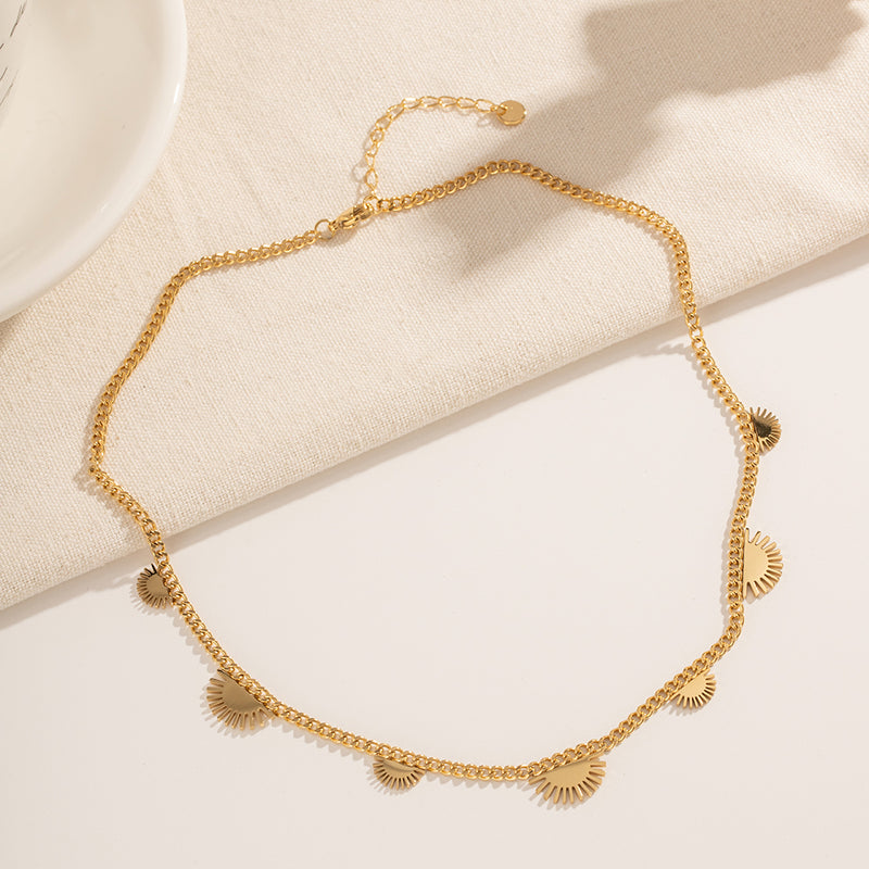 vintage y2k sun tassel necklace, view 4 - MRSLM