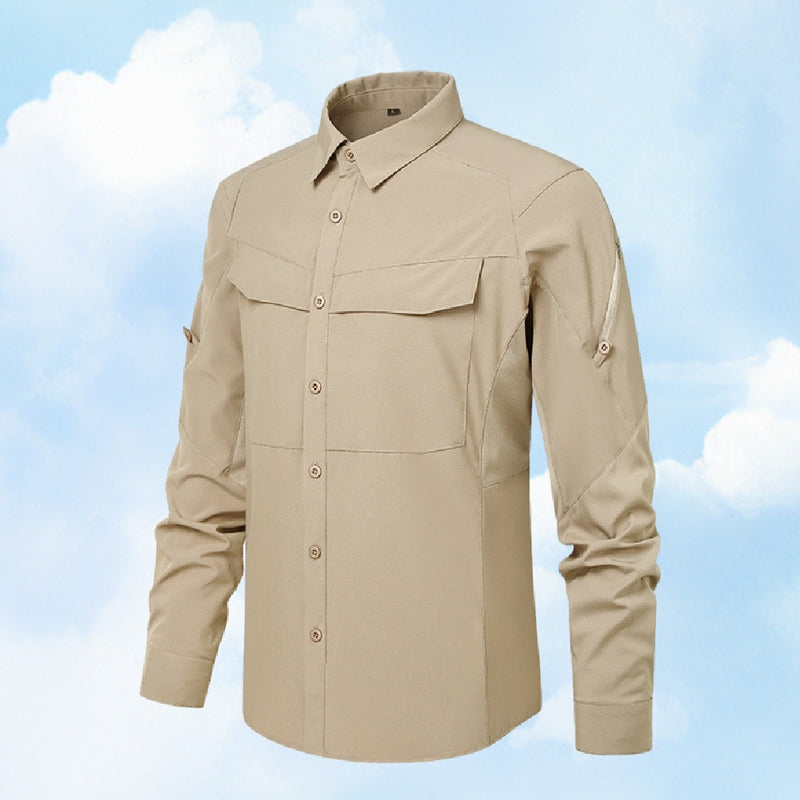 men's outdoor tactical plaid shirt - MRSLM