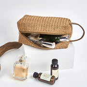 Woven straw cosmetic bag, view 7 - MRSLM