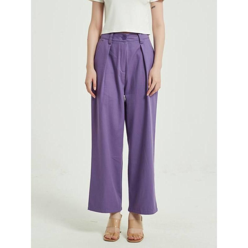 high-waist wide leg trousers, view 6 - MRSLM