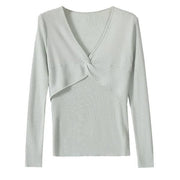 v-neck pullover sweater, view 3 - MRSLM