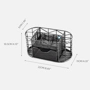 metal mesh desktop organizer, view 10 - MRSLM
