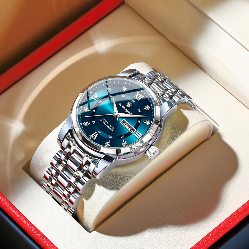 men's luminous quartz watch, view 8 - MRSLM
