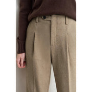women's tapered wool blend pants, view 7 - MRSLM