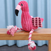 plush squeaky animal dog toy, view 3 - MRSLM