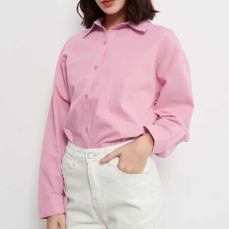 autumn oversized casual blouse, view 3 - MRSLM