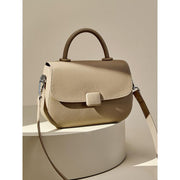 leather crossbody saddle bag, view 12 - MRSLM