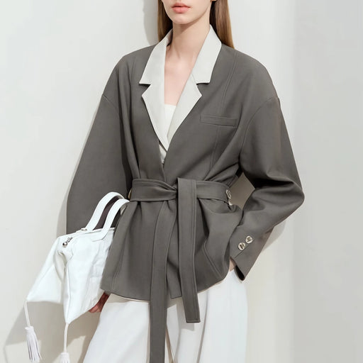 belted blazer coat - MRSLM