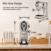 20 bar semi-automatic espresso machine, view 7 - MRSLM