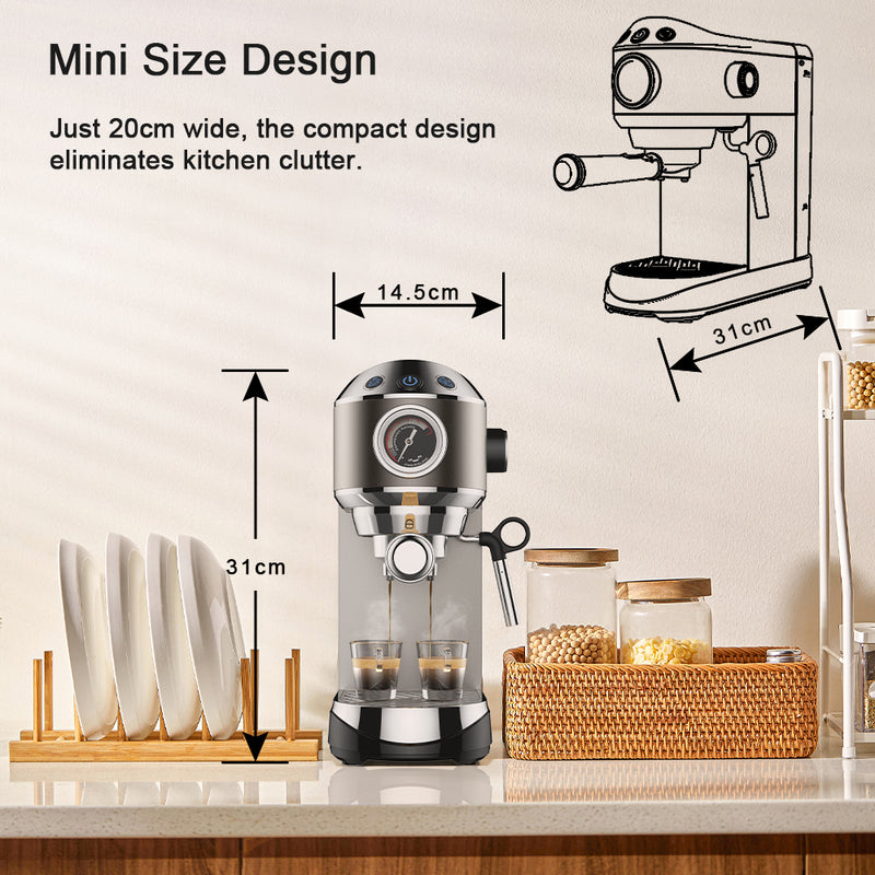 20 bar semi-automatic espresso machine, view 7 - MRSLM