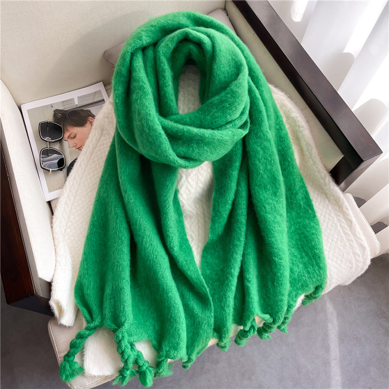 Acrylic tassel scarf, view 3 - MRSLM