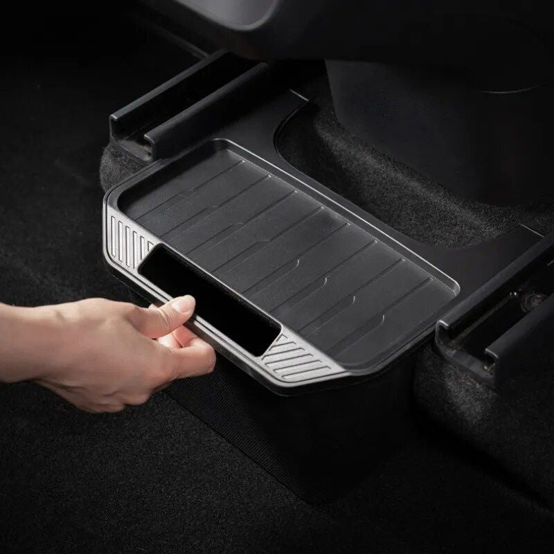 Tesla Model Y under-seat organizer, view 3 - MRSLM