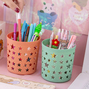 Hollow star pen holder desk organizer, view 7 - MRSLM