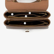soft leather satchel handbag, view 7 - MRSLM