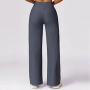 high waisted quick-dry flared yoga pants, view 7 - MRSLM