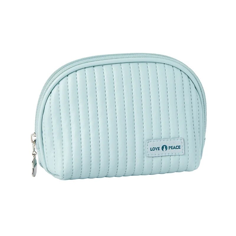 compact shell cosmetic bag, view 2 - MRSLM