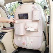 bear car seat organizer with kick mat, view 6 - MRSLM