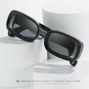 Clear plastic retro sunglasses, view 10 - MRSLM