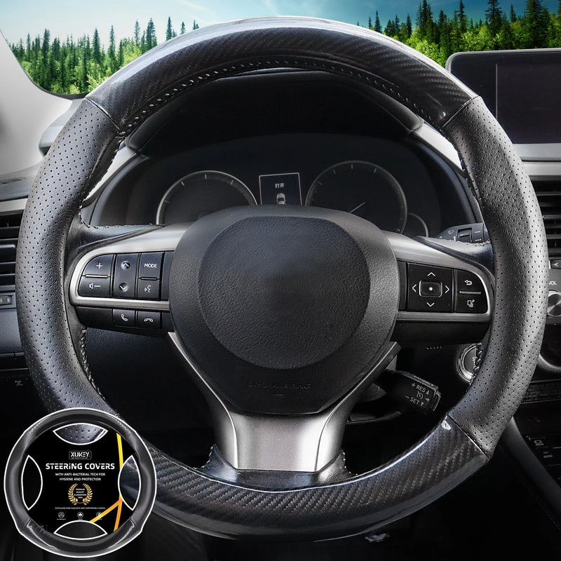 universal 37-38cm car steering wheel cover, view 2 - MRSLM