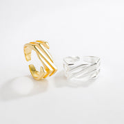 s925 sterling silver ladder ring, view 4 - MRSLM
