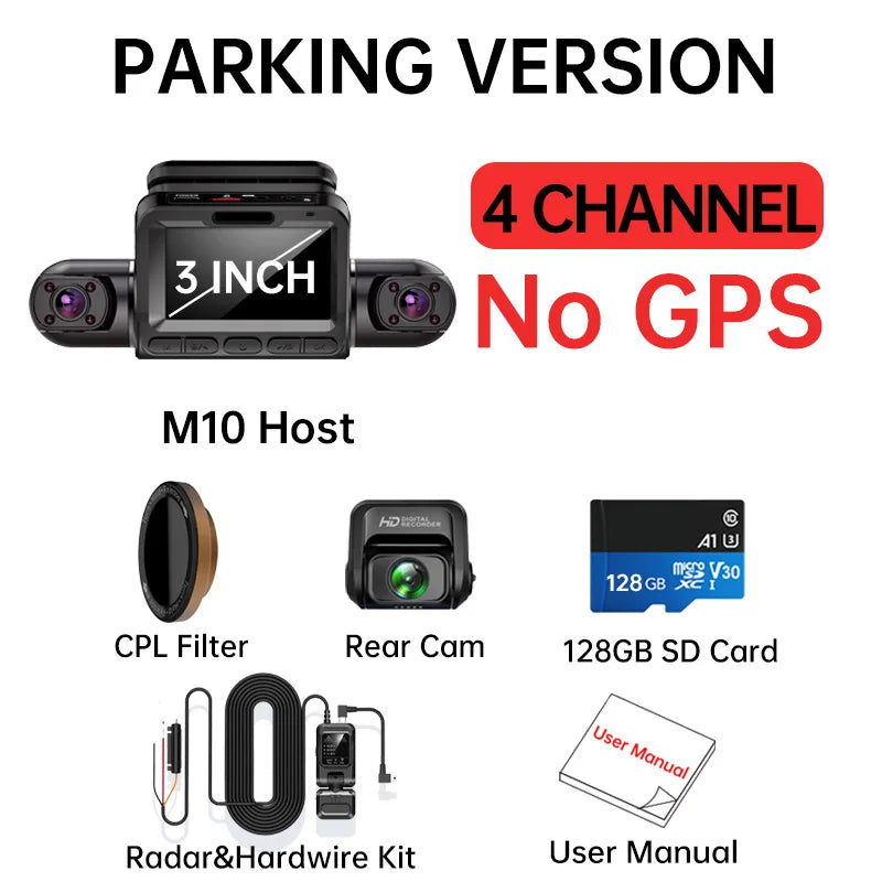 2K 360 degree dash cam, view 2 - MRSLM