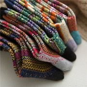 women's striped wool socks, view 5 - MRSLM