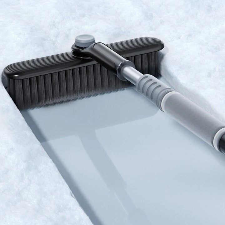 Telescopic 2-in-1 Snow Shovel & Squeegee for Car Glass Cleaning