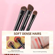3-piece horse hair eyeshadow brush set, view 4 - MRSLM