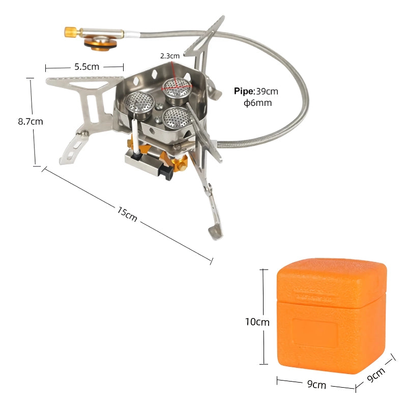 Three-head camping stove, view 9 - MRSLM