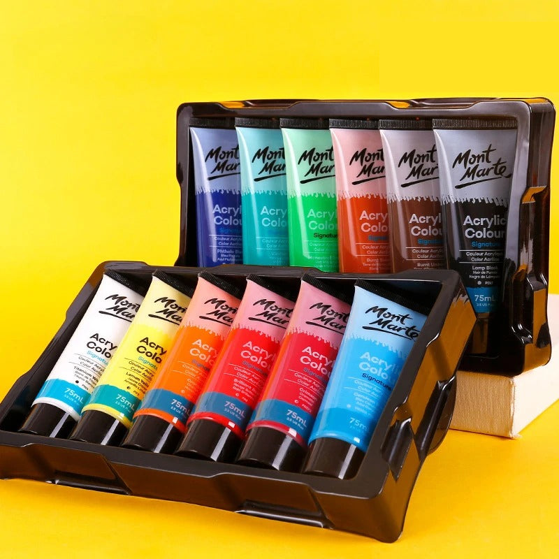 75ml waterproof acrylic paint set - MRSLM