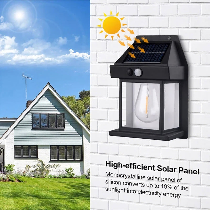 Solar induction wall lamp, view 5 - MRSLM