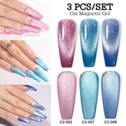 cat magnetic glitter gel nail polish, view 3 - MRSLM