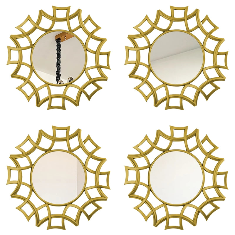 irregular gold wall mirror, view 8 - MRSLM